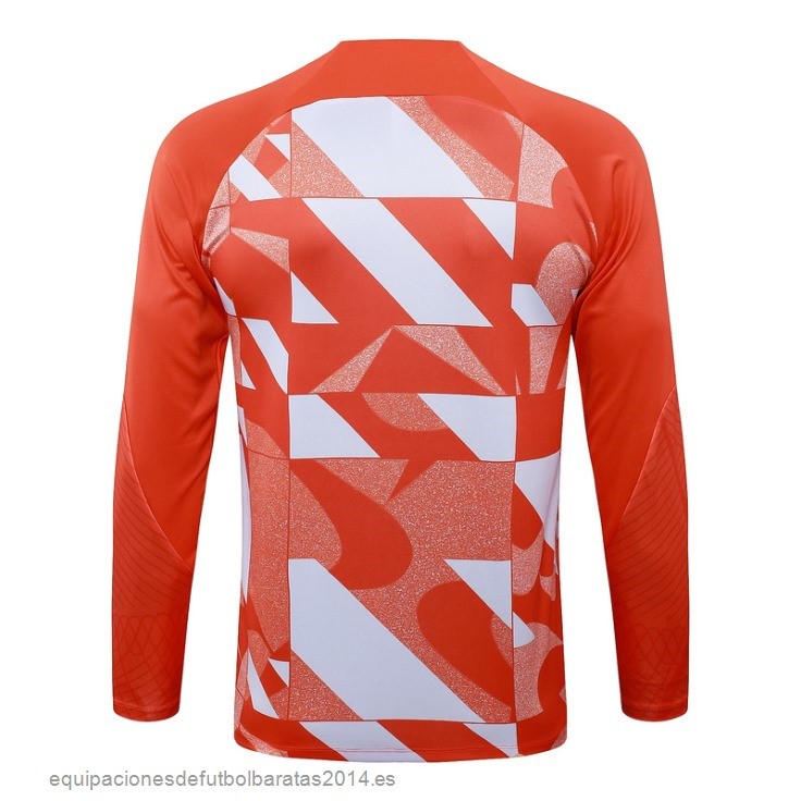 Nuevo Sudadera Entrenamiento Inter Milan 24/25 Naranja Blanco Baratas